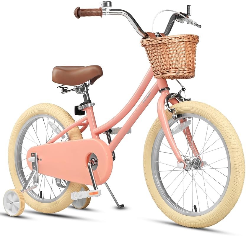 Vintage Girls Bike with Wicker Basket & Bell – 12–20