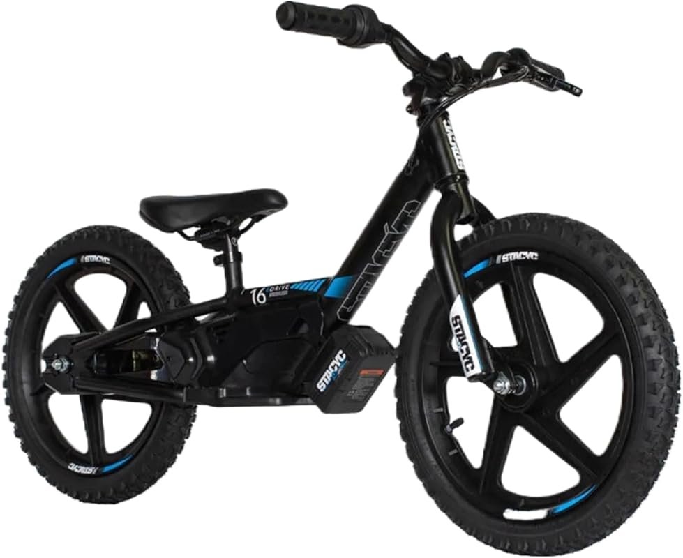 STACYC 16eDRIVE Brushless Electric Balance Bike for Kids Ages 5-7