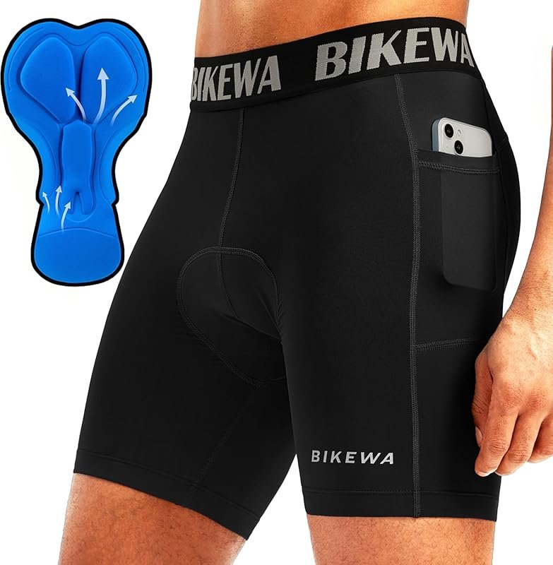 Men's 4D Padded Bike Shorts: Breathable Cycling Underwear with Side Po