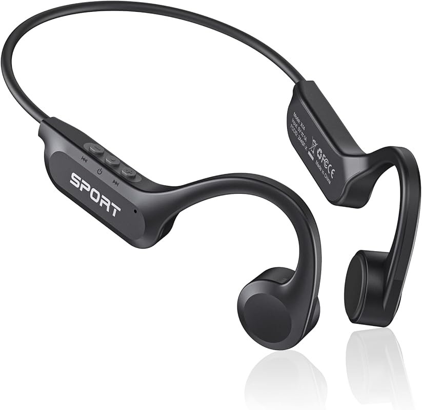 CXK Bone Conduction Headphones: Bluetooth 6.0 Open-Ear with Mic, 10Hrs