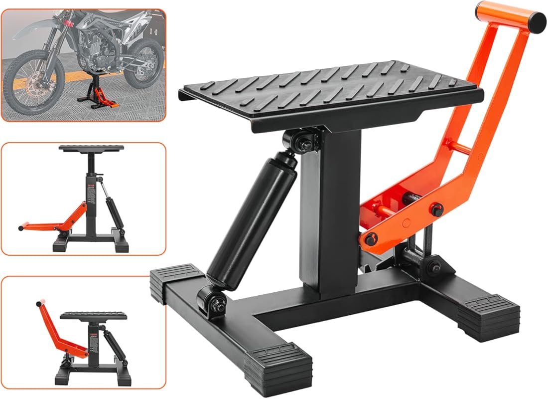 VEVOR Hydraulic Motorcycle Jack Lift with 440 lbs Capacity for Dirt Pi