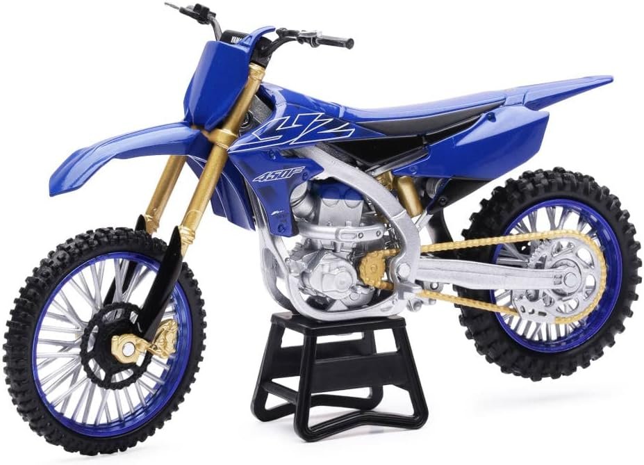 New-Ray Yamaha YZ450F 1:12 Scale Dirt Bike Motorcycle Toy Multicolor