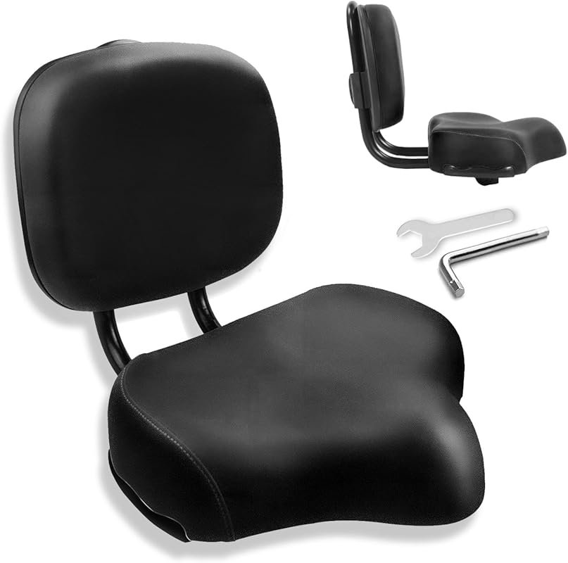 Oversized Electric Scooter Saddle with Backrest – Extra Wide Comfort B