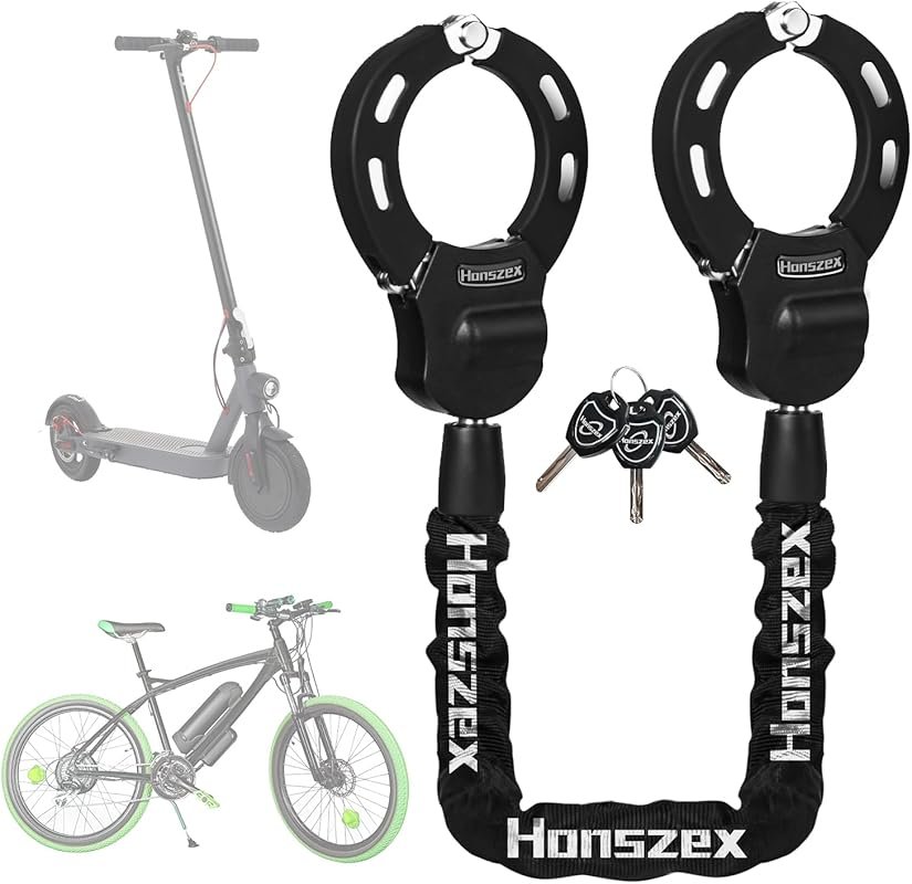 High-Security Bike Lock Chain with Key, 36.22