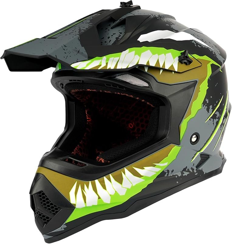 Orthrus Greyhound Off-Road Motorcycle Helmet for Adults