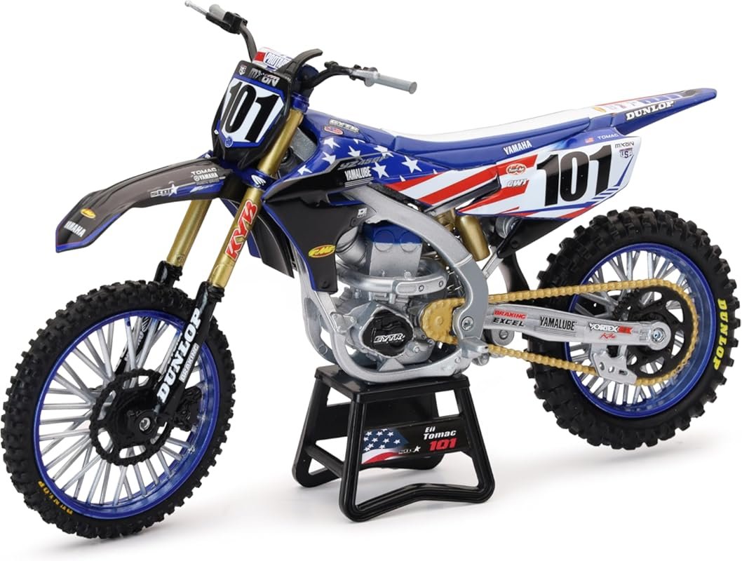 New Ray YZ450F Replica Motocross Bike 1:12 Scale Eli Tomac Team Kids G