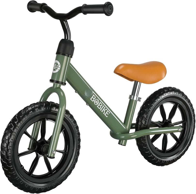 Bobike Toddler Balance Bike for 2-5 Year Olds - Adjustable Seat & Hand