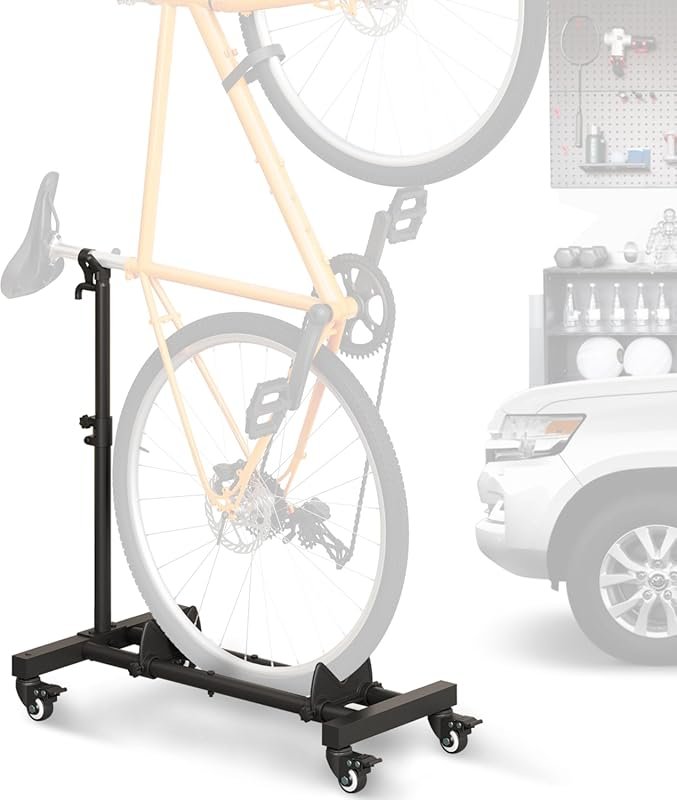 Sttoraboks Vertical Bike Stand with Adjustable Height for Garage & Apa