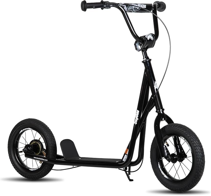 JOYSTAR 12-Inch Big Wheel Kick Scooter for Kids, Teens, Adults with Re