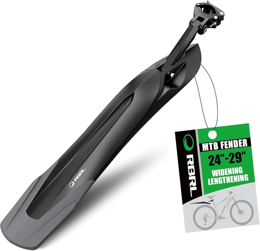 RBRL Rear Adjustable Thicken & Widen Universal Bike Fender for 24-29''