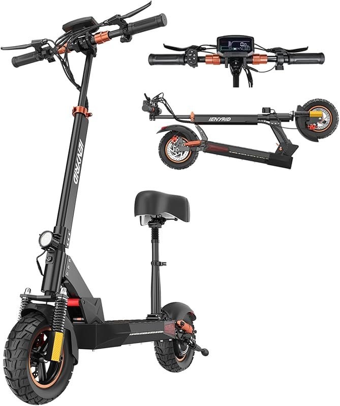 iENYRID 1000W Adult Electric Scooter: 30-Mile Range, 28 MPH, 10