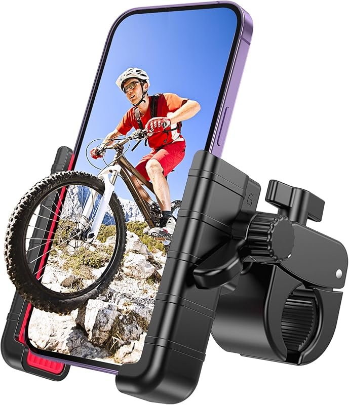 Camera Friendly Motorcycle Phone Mount Holder with 360° Rotation for i