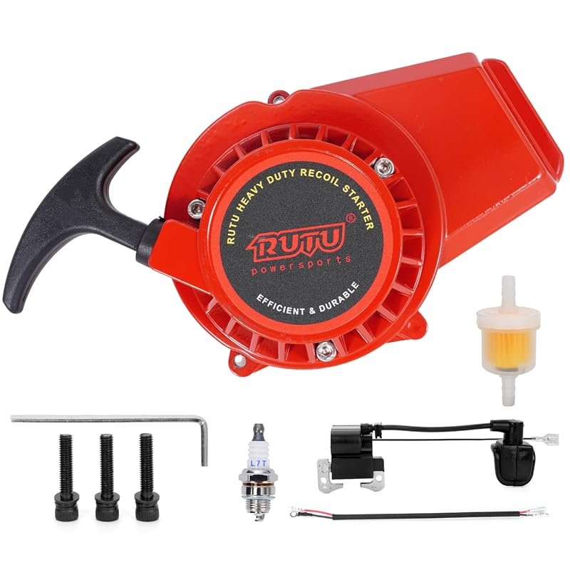 Thicken Alloy Recoil Starter with Ignition Coil for 50cc 49cc 47cc 2-S