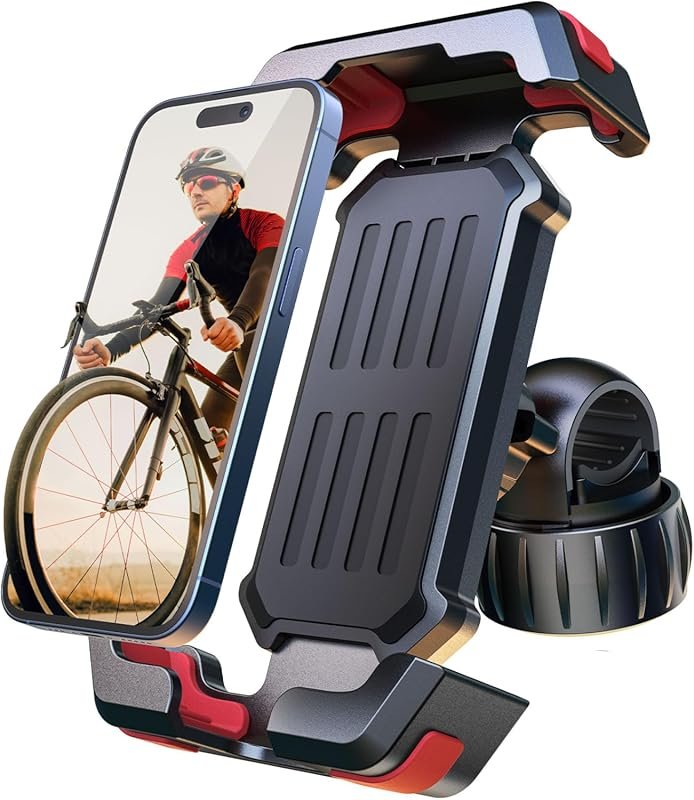 Pnitri 2025 Upgraded Bike Phone Holder for Motorcycles & Scooters, 1S 