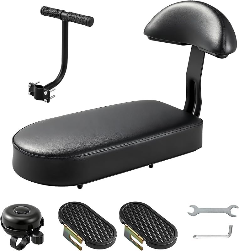 Zacro Kids Bike Seat Set with Backrest and Armrests, Comfortable for C