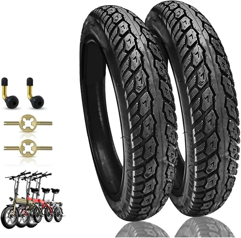 2-Pack Puncture-Proof Tubeless Ebike Tires, 14x2.125, Explosion-Resist