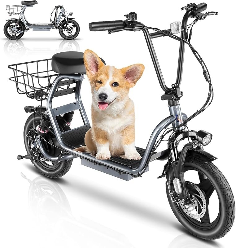 Caroma Electric Scooter for Adults with Seat – 800/1200W Motor, 30Mile