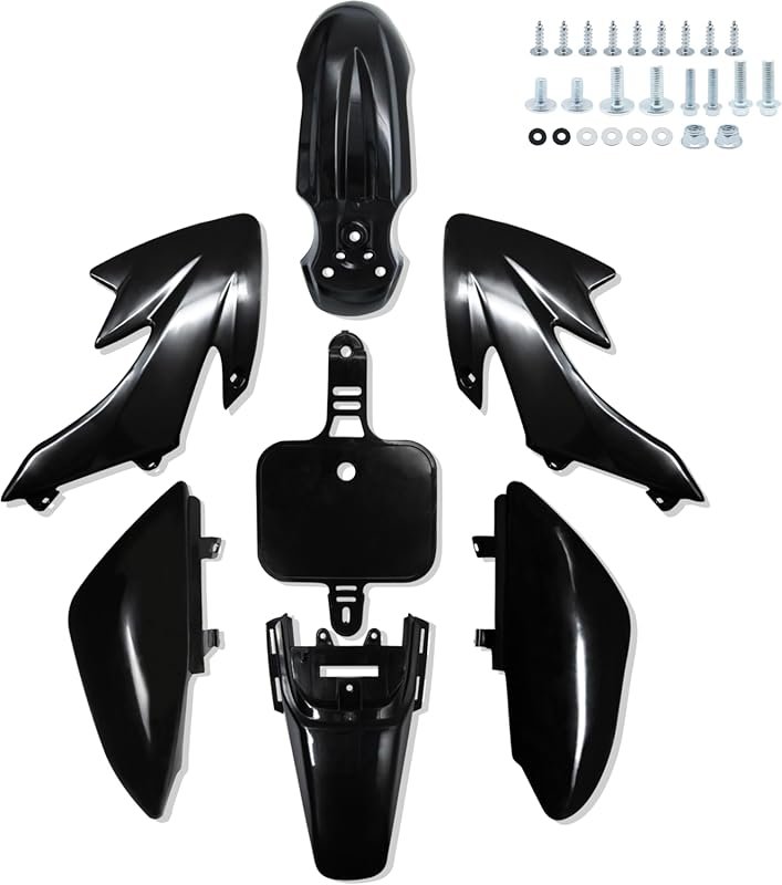 Black CRF50 Plastics Kit for HONDA CRF50F XR50 SSR 110/125 Coolster Ba
