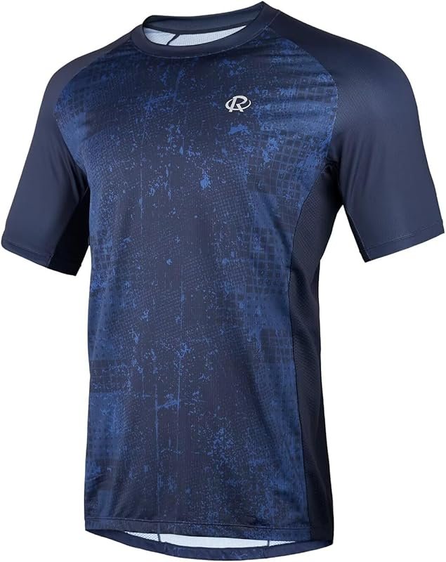 ROTTO Men's Mountain Bike Cycling Jersey: Quick Dry & Moisture Wicking