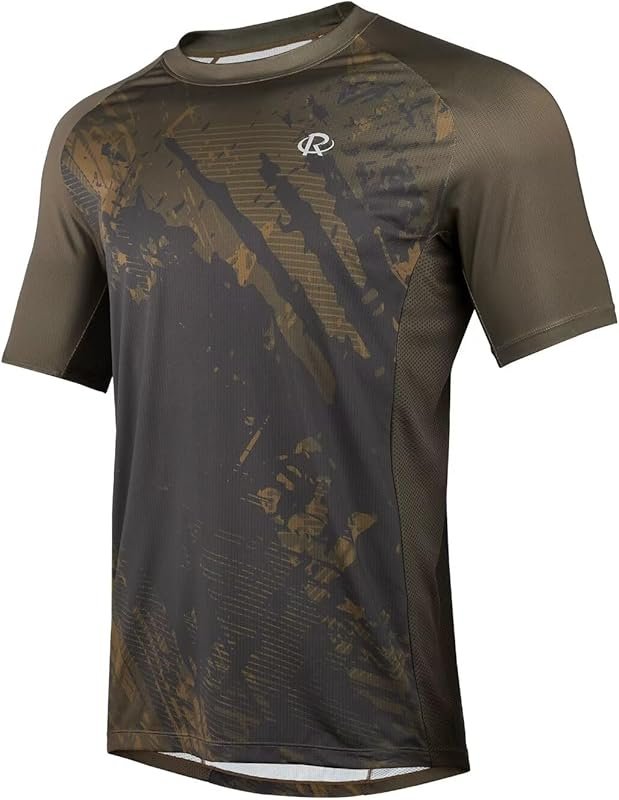 ROTTO Men's Mountain Bike Cycling Jersey: Quick Dry & Moisture Wicking
