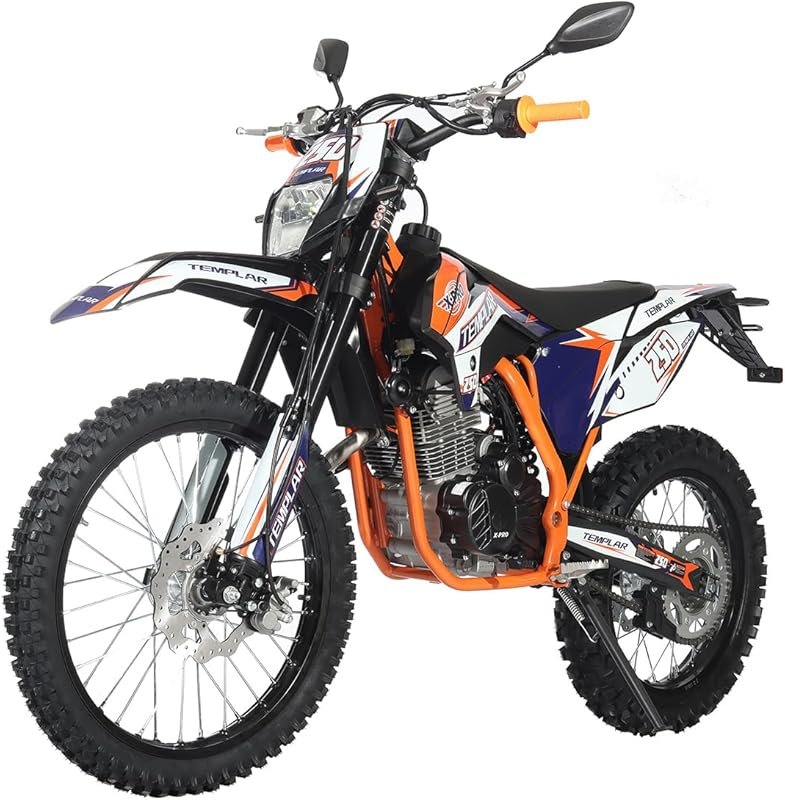 X-PRO Templar 250cc Dirt Bike with All Lights & 5-Speed Manual Transmi