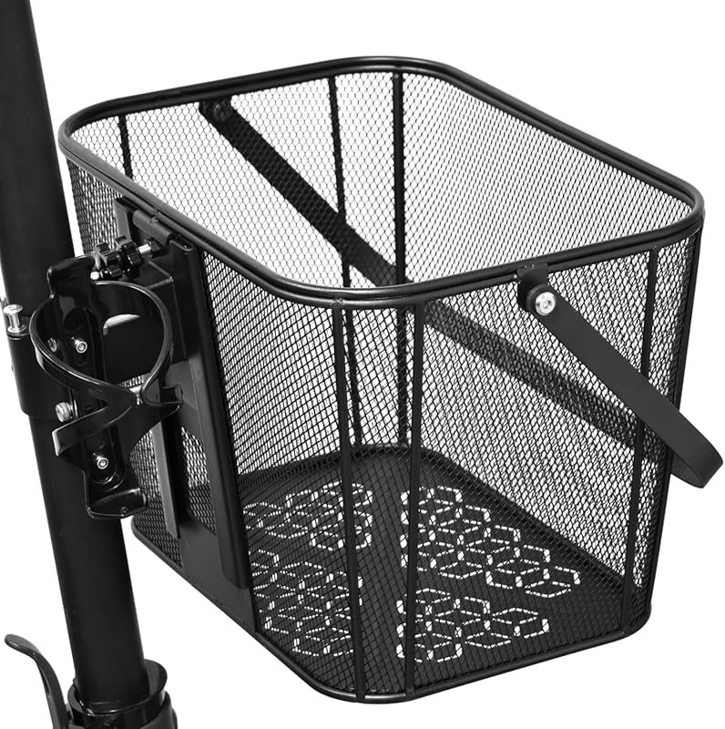 Extra Large Scooter Basket: Heavy-Duty 130lb Capacity Removable Front 