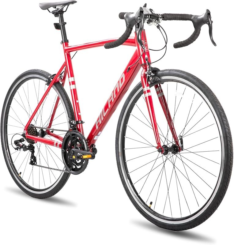 HILAND 700c 14-Speed Aluminum Racing Road Bike for Men & Women