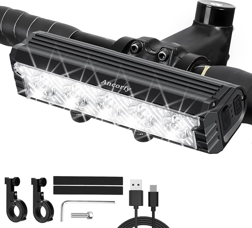 2500 Lumen Waterproof LED Bicycle Headlight with USB Recharge & 5 Mode