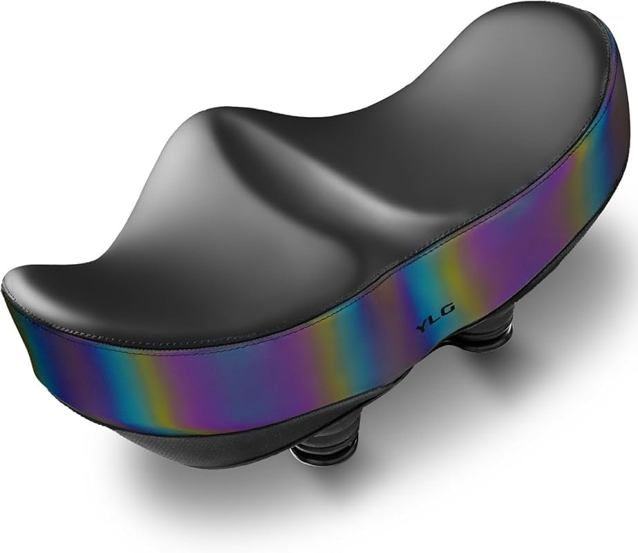 Extra Large Noseless Comfort Bike Seat for Men & Women on City, Electr