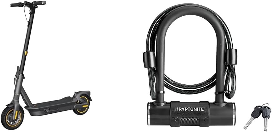 Segway Ninebot MAX G2 Electric KickScooter Bundle with Kryptonite U-Lo