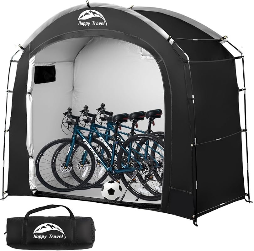 Happy Travel Bike Storage Shed Tent – Waterproof Bicycle Cover with Ex