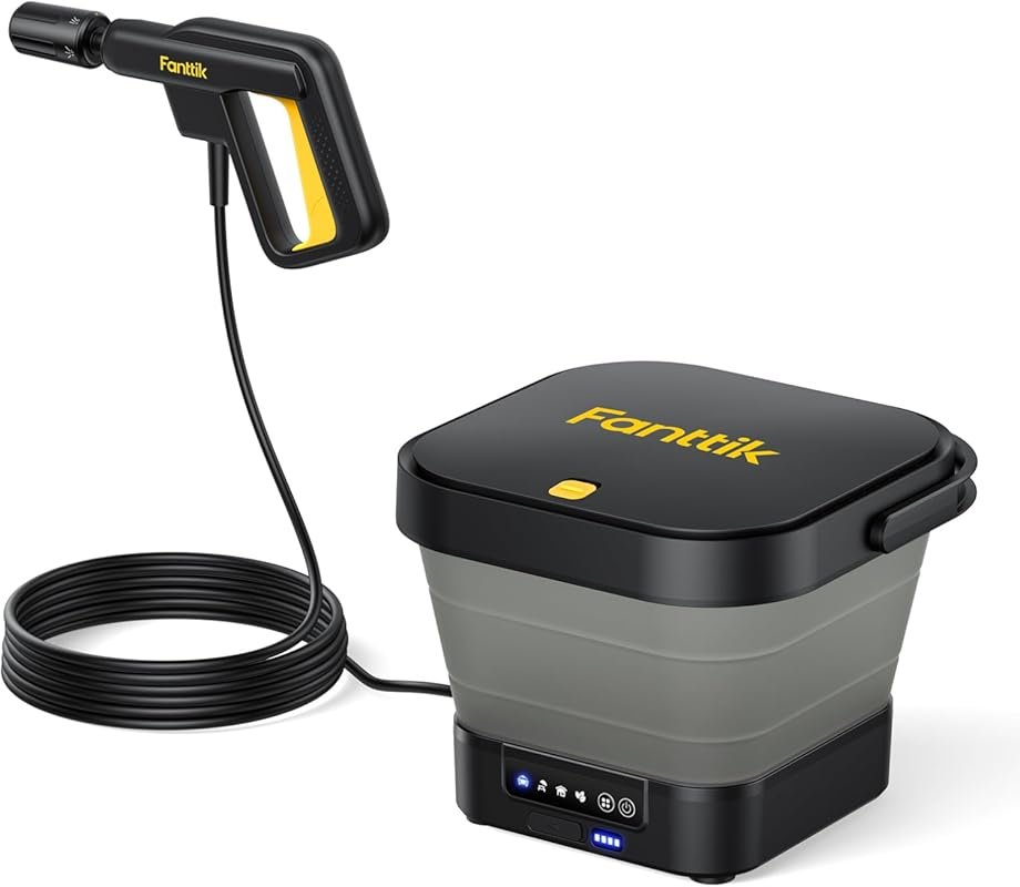 Fanttik NB8 Foldable Electric Pressure Washer with 220 PSI, 3.2 Gal Ta
