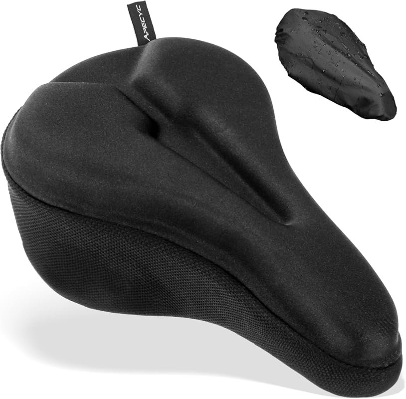 APECYC Gel Padded Bike Seat Cushion for Men/Women – Comfort Saddle Cov