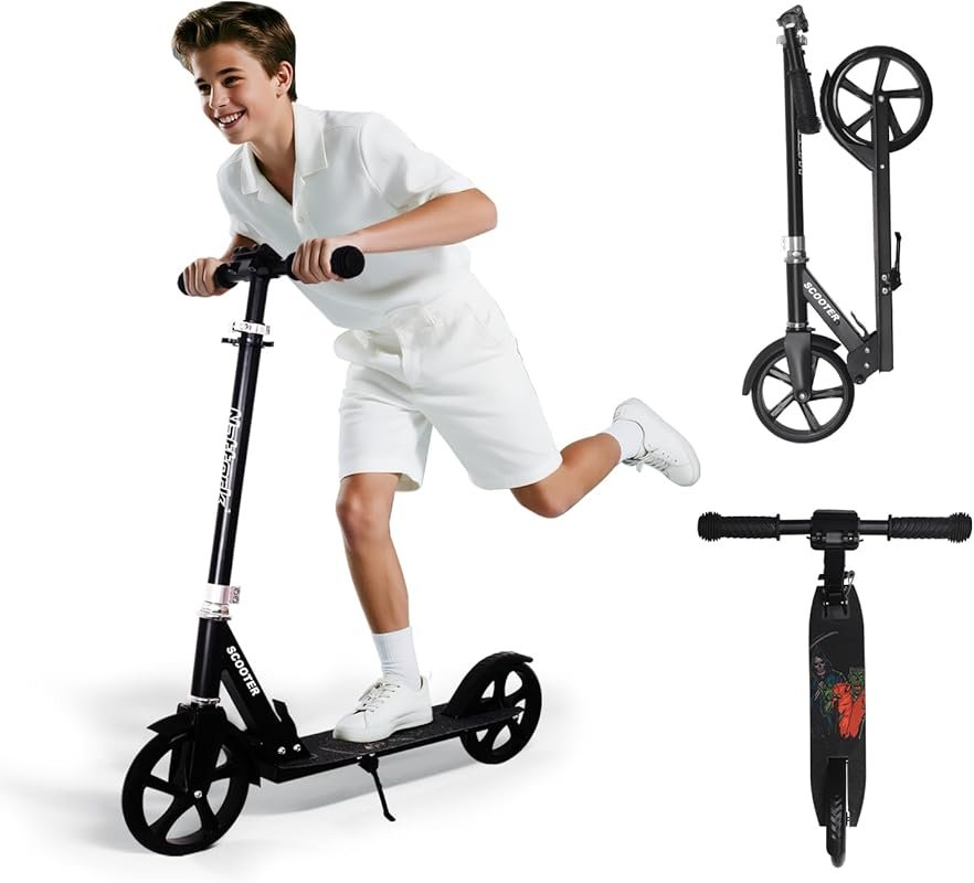 Nattork Kick Scooter for Kids 6+, Teens & Adults: 8