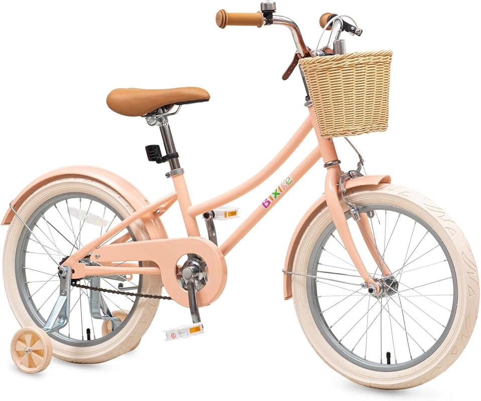 Retro Design Girls Cruiser Bike with Basket & Coaster Brake – 14–26