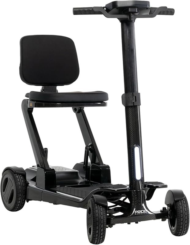 Pride Go-Go Carbon Travel Lightweight Folding Mobility Scooter, 39 Lbs