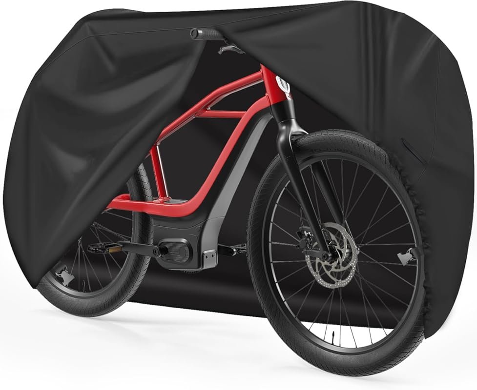Heavy Duty 600D Waterproof Outdoor Bike Cover for Single eBike & More