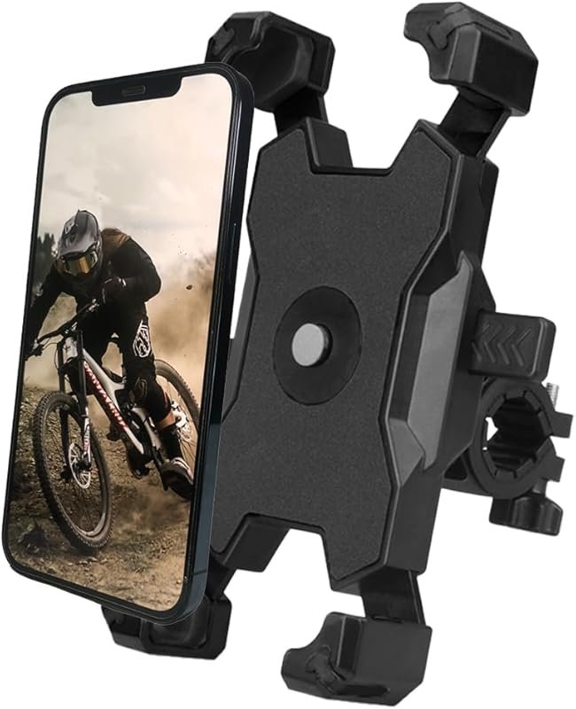 Bike Motorcycle Phone Holder Mount: 1s Lock Up Handlebar Clamp for 4.7