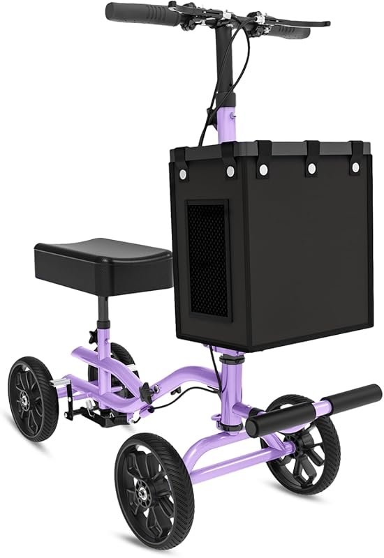 Lightweight Foldable Knee Scooter Walker for Adults, Crutch Alternativ
