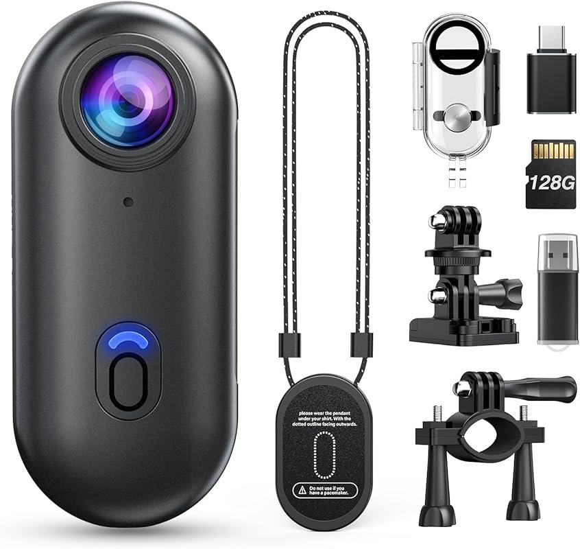 Z10 4K Wearable Sports Camera with Magnetic Clip & Quick-Mount for Div