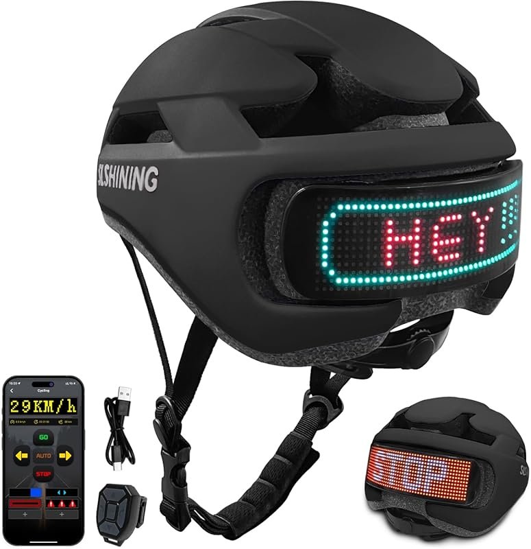 Smart Bike Helmet with Light: Adult & Teen Cycling, Scooter, Skateboar