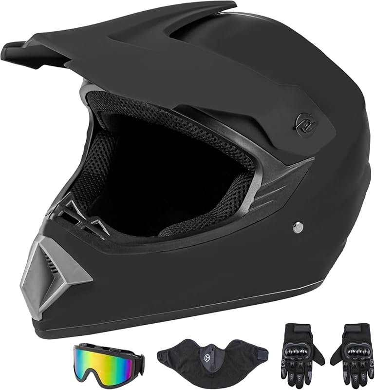 CARTMAN Adult Motocross ATV Dirtbike Full Face Helmet, DOT Approved Ma