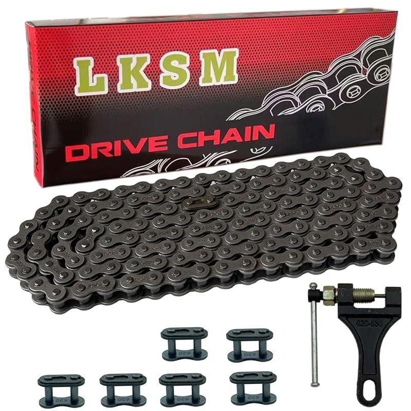 420 Standard Roller Chain 132 Link with Chain Breaker for 100cc-125cc 