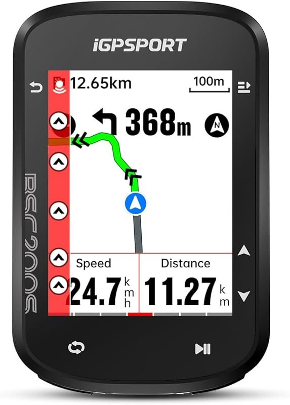 iGPSPORT BSC200S GPS Bike Computer: Wireless Route Navigation, Bluetoo