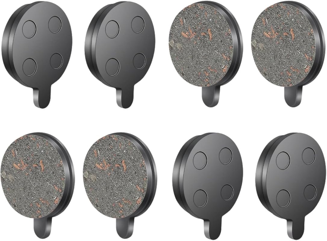 4 Pairs Semi-Metal Ebike Disc Brake Pads for 10-Inch Electric Scooters