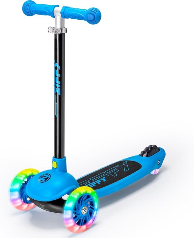 JOVA ZIFFY 3-Wheel Toddler Scooter with LED Light-Up Wheels & 5 Adjust