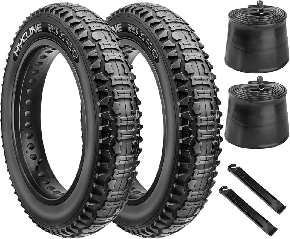 Hycline 20x4.0/26x4.0 Inch Ebike Fat Tire: Heavy Duty Folding All-Terr