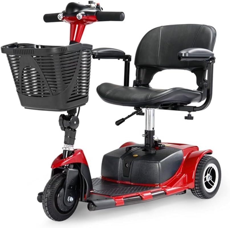 Adult 3-Wheel Mobility Scooter: Foldable, Electric, Heavy-Duty Travel 