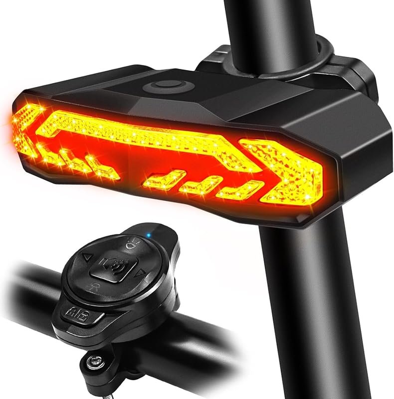 USUPERINK USB-Rechargeable Turn Signals & Horn for Ebike, Scooter, Bic