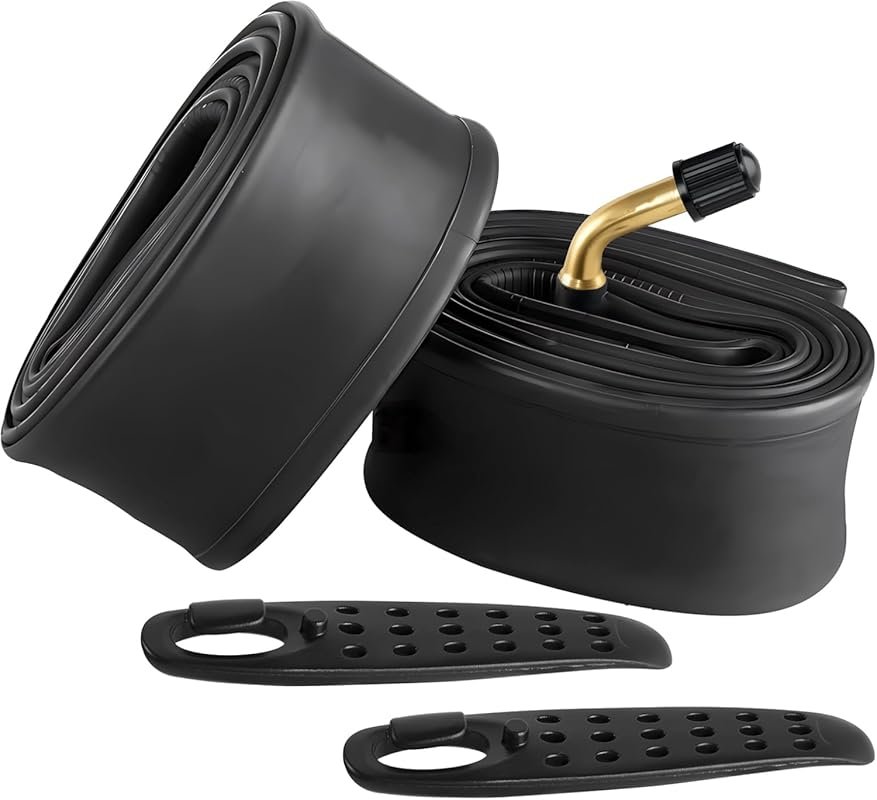 FANSPRO 2 Pack Heavy-Duty 14 x 2.125 Inner Tubes with Angled Valve & T